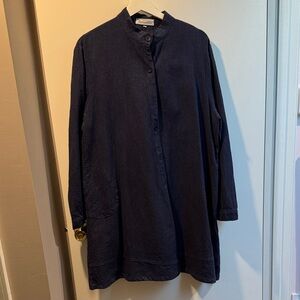 Women's Navy Blue Tunic Top